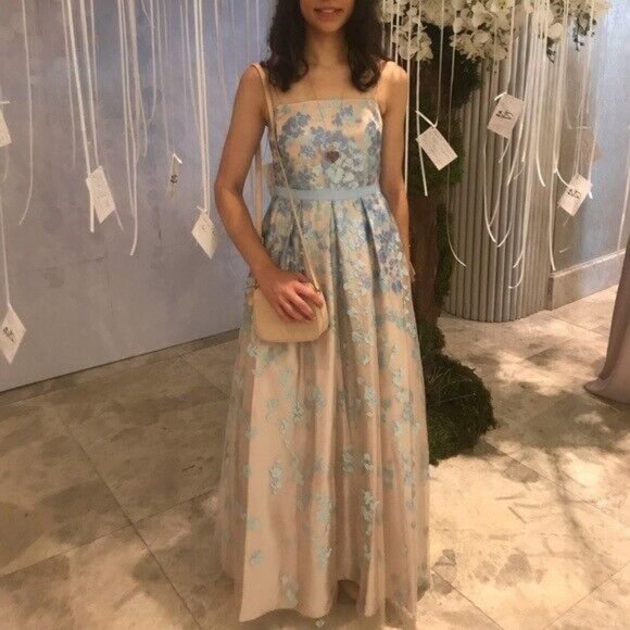 Eliza J Floral Embroidered Box Pleat Ball Gown dress SIZE 6 350$ - Picture 7 of 7